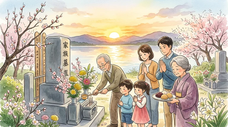 『3月20日』 昼と夜が等しくなる日。先祖を想う春彼岸の墓参り文化