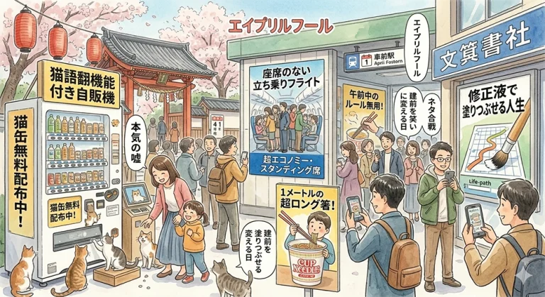 『4月1日』 嘘に本気を出す。日本企業のエイプリルフール文化