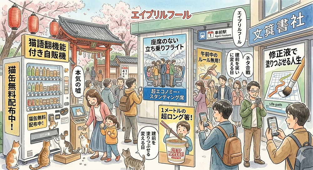 『4月1日』 嘘に本気を出す。日本企業のエイプリルフール文化