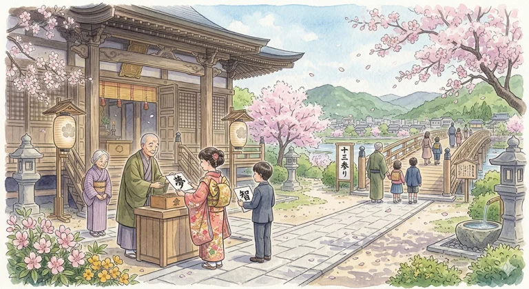 『4月13日』 振り返ってはいけない――13歳の春、京都・嵐山の十三参り