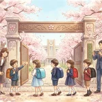 『4月上旬』 桜の下のランドセル――日本の入学式と子どもだけの通学路