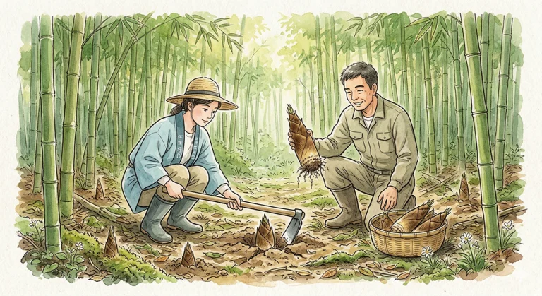 『4月下旬』地面の下の春を掘る――タケノコ狩りと日本の味覚狩り文化