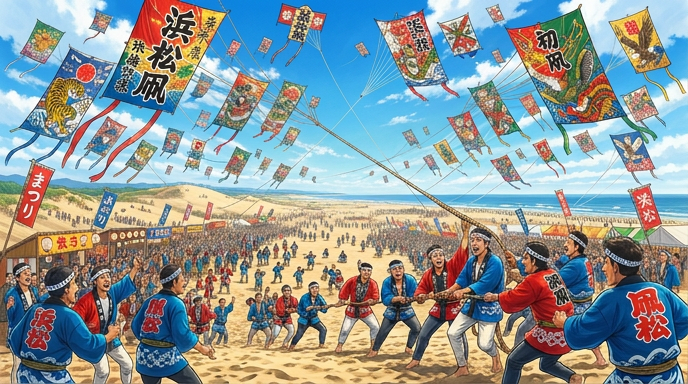 『5月3日〜5日』子どもの誕生を町ごと祝う――浜松まつりと大凧揚げ合戦