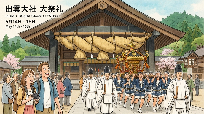 『5月14日〜16日』神話の国の最も重要な3日間――出雲大社・大祭礼