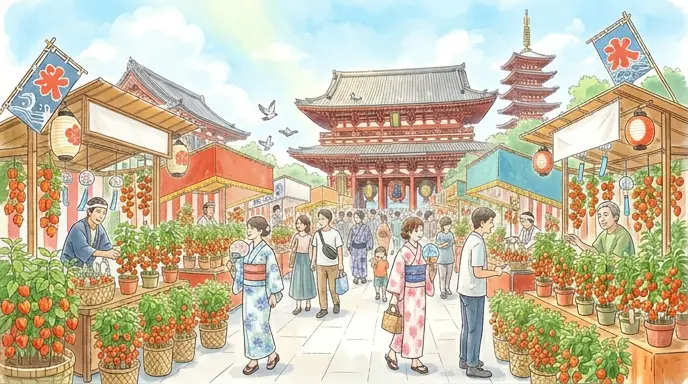 『7月9日〜10日』一日参ればご利益4万6千日分――浅草寺のほおずき市