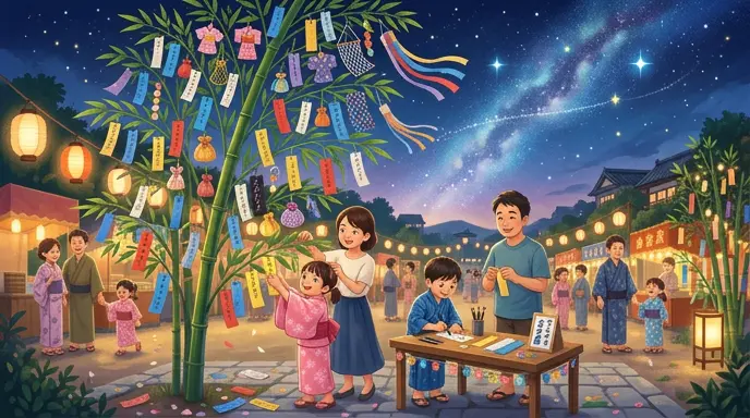 『7月7日』短冊に願いを書いて竹に吊るす――七夕と日本の星祭り