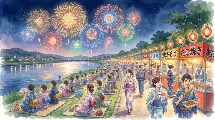 『7月〜8月』夜空に咲く花――日本の花火大会と鑑賞の作法