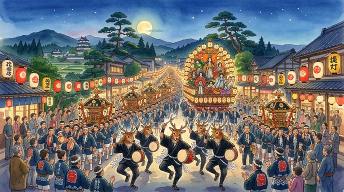 『9月7日〜9日』山車がぶつかり合う城下町の祭り――秋田・角館のやま行事