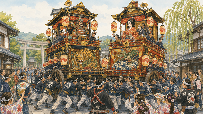 『9月7日〜9日』山車がぶつかり合う城下町の祭り――秋田・角館のやま行事