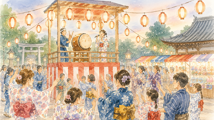 『8月』夏の夜に踊り、浴衣を着る――盆踊りと浴衣の文化